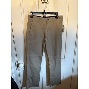 VOLCOM Youth Khaki Jeans 28x28 Skate Casual Straight Fit Boys NWT